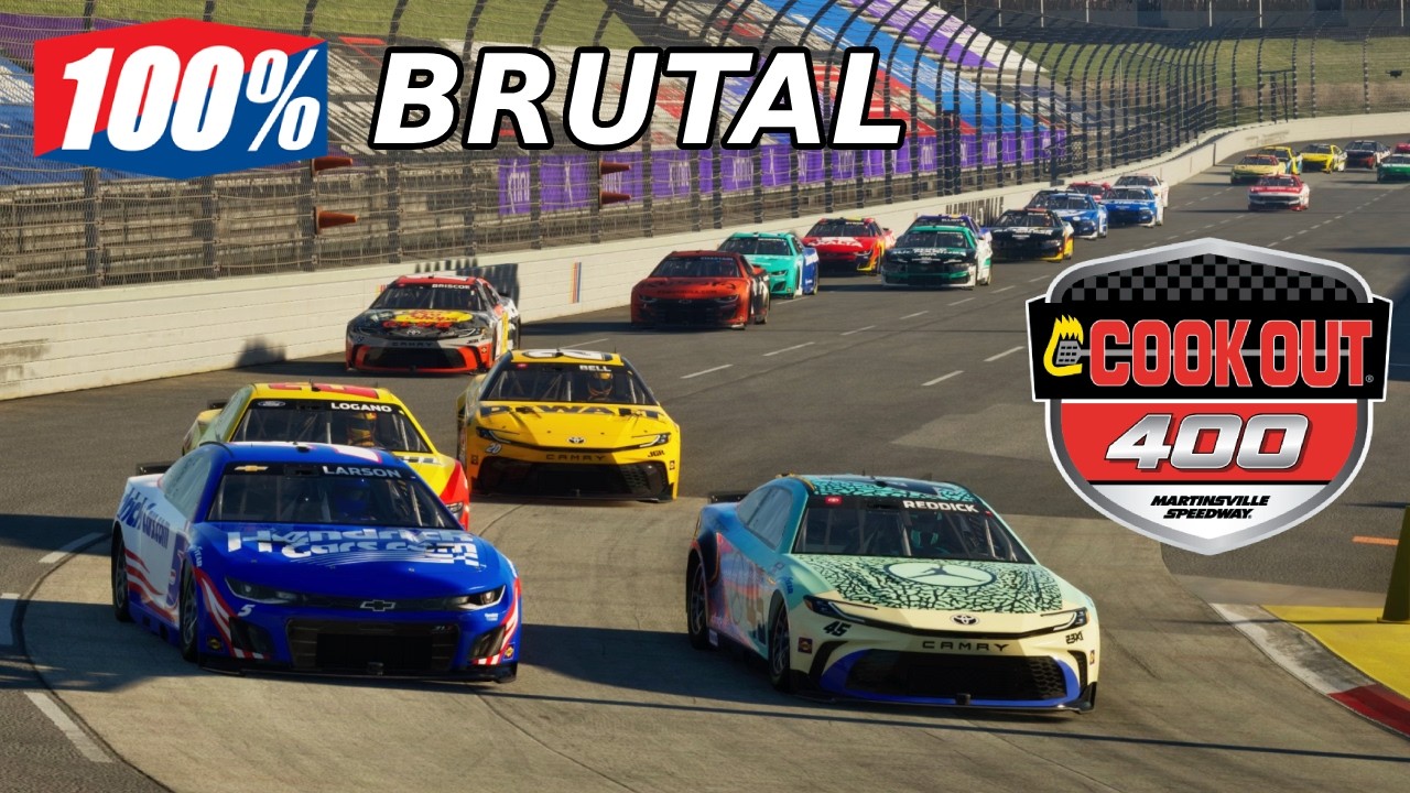 Полная запись гонки в Мартинсвилле на NASCAR 25!