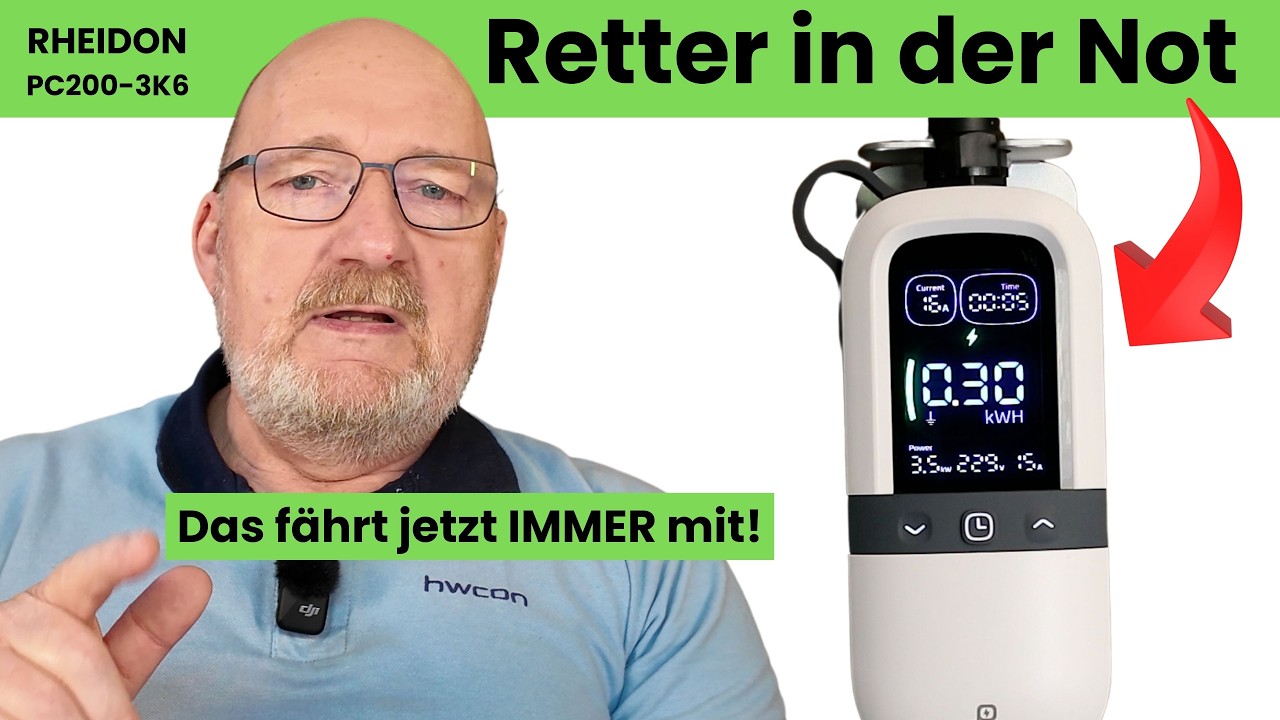 Strom SOS für E Autos - Warum dieses Rheidon Ladekabel jetzt immer mitfährt.
