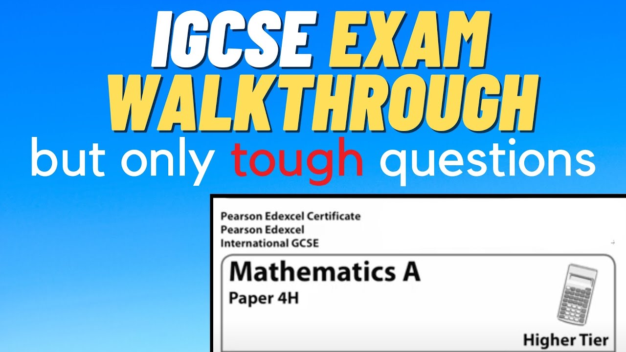 IGCSE Exam Paper Walkthrough: Can you solve them?
