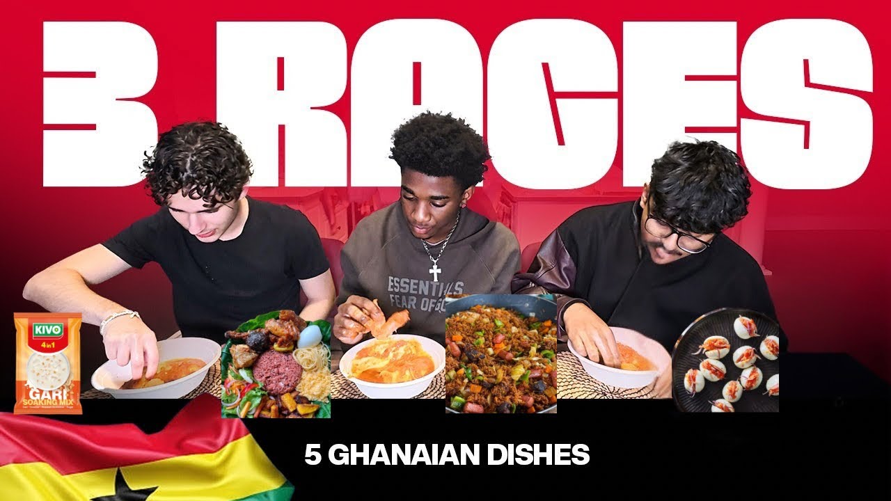 MY DIASPORA FRIENDS TRY 5 GHANAIAN🇬🇭 MEALS (They don’t believe waakye is eaten as breakfast 😭)