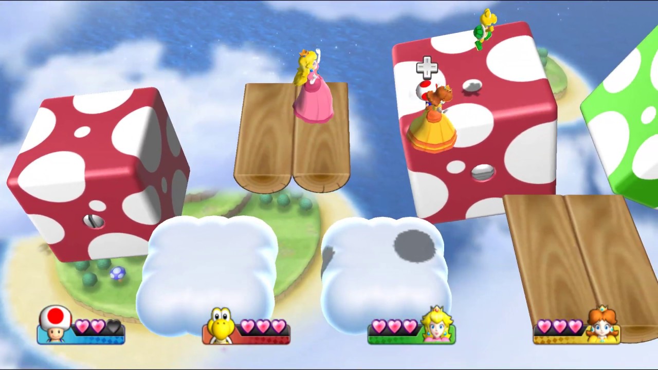 Mario Party 9 Garden Battle - Peach vs Daisy vs Toad vs Koopa Master Difficult | Mario Gaming #7