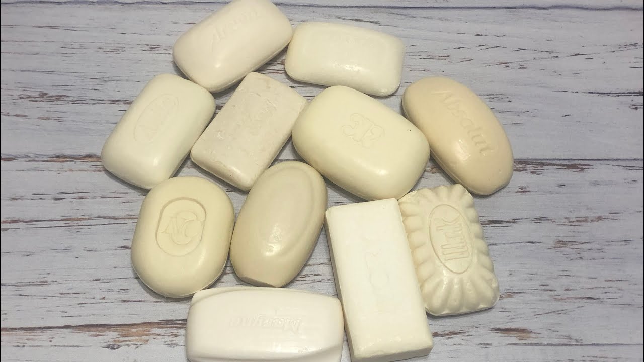 ASMR Soap/ cutting dry white soap/ резка сухого белого мыла