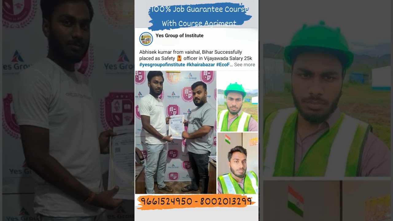 Best Safety Institute in Bihar | Safety Institute in Course | Safety officer job | Yes Group