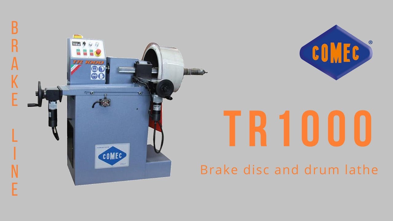 Heavy duty brake disc and drum lathe TR1000 - Comec