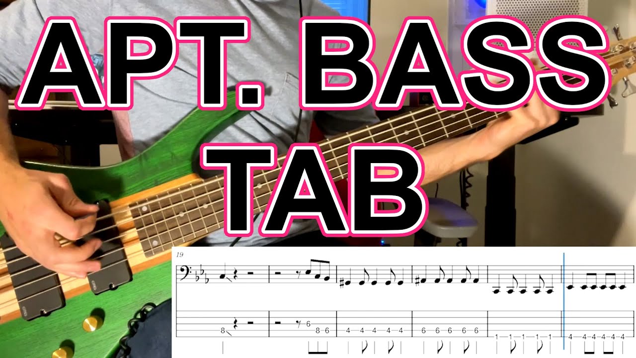 APT. - ROSÉ & Bruno Mars (5 Str. Bass Tab)