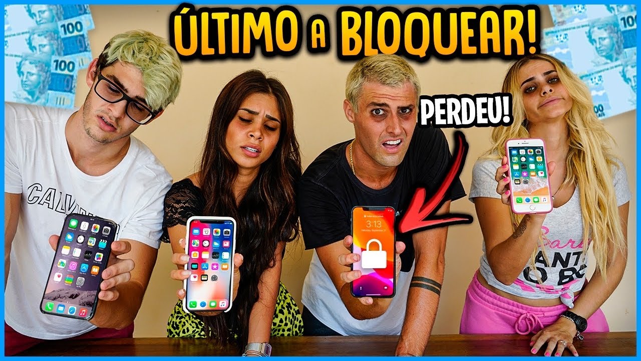 ÚLTIMO A BLOQUEAR A TELA DO CELULAR GANHA 5000R$ [ REZENDE EVIL ]