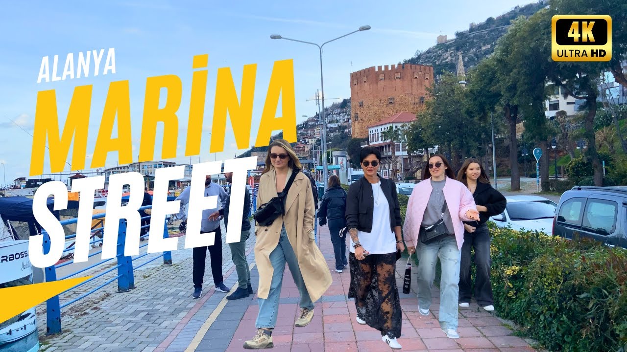 Alanya Marina: The Most Extra Yacht Harbor in Turkey | Walking Tour | March 2025