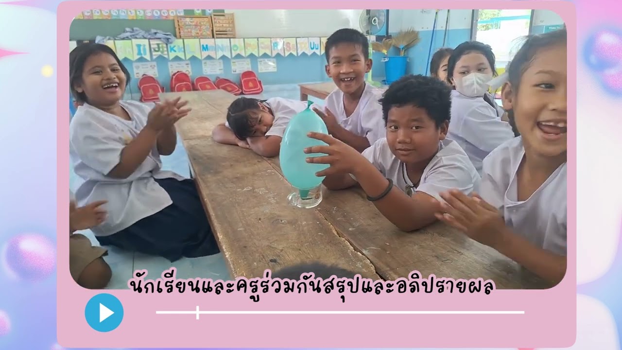 กิจกรรมสืบเบสาะอิสระ เรื่อง ลูกโป่งยกแก้ว ป.1