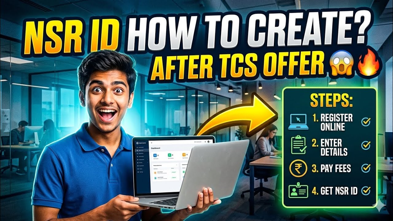 Как создать IT-идентификатор NSR после получения предложения о работе в TCS (пошаговая инструкция...