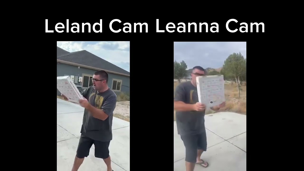 Oh Shiitake Mushrooms Daddy Temper Tantrum Pizza 🍕 Freak Out Side by Side(Leland Cam and Leanna Cam)
