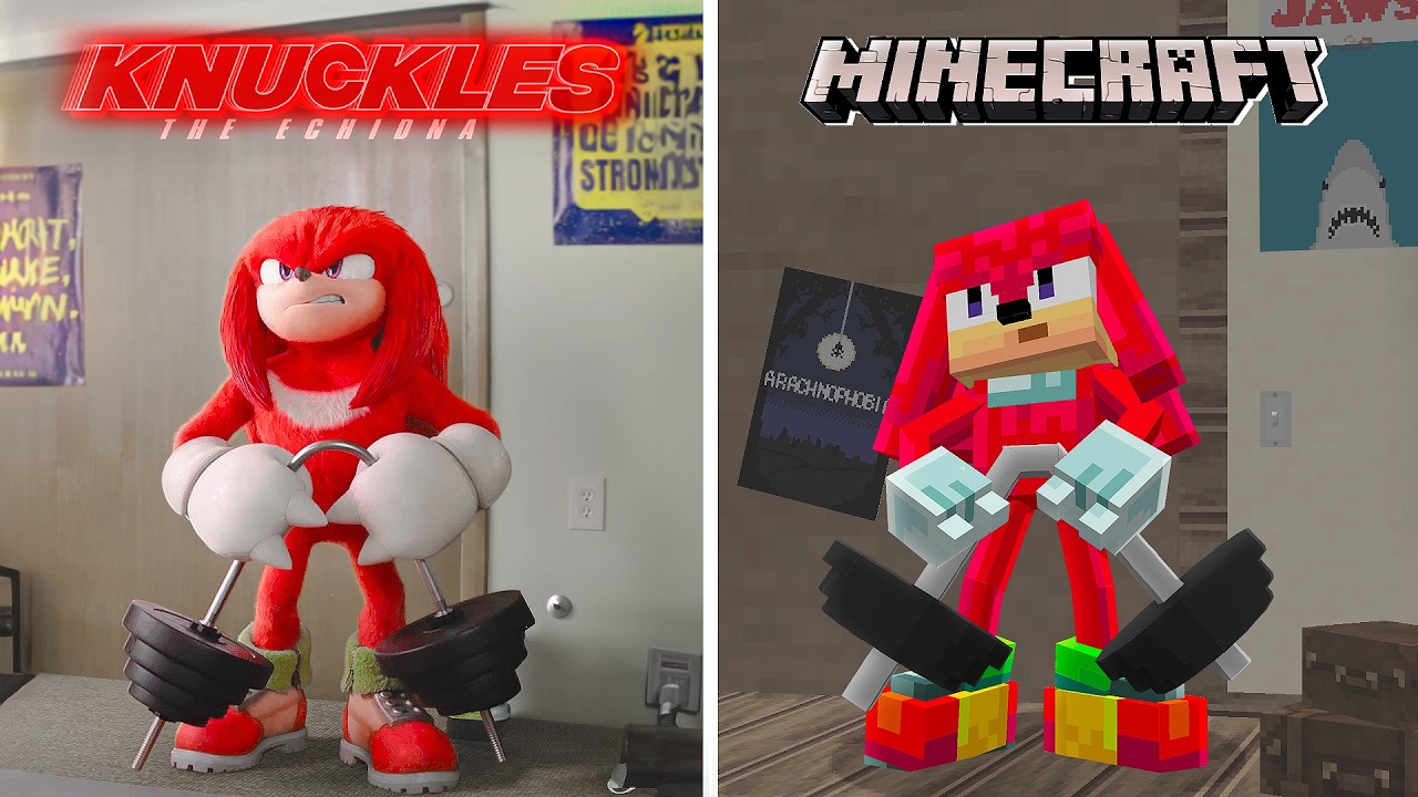 I Remade SONIC and KNUCKLES Trailer In Minecraft