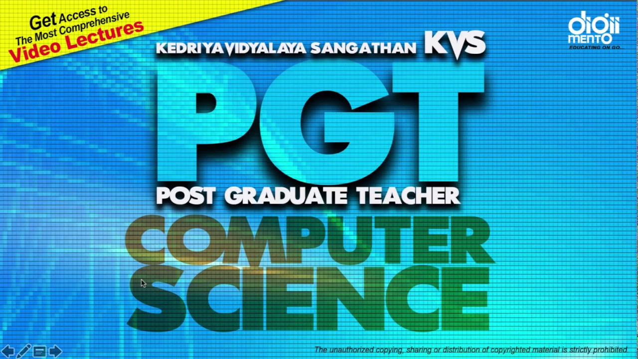 KVS PGT Computer Science Previous Year 2016 - 2017 Paper Solution - Part 7