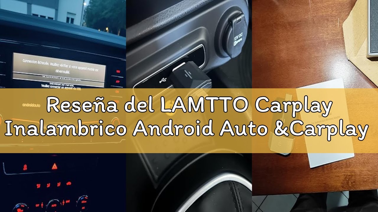 Reseña del LAMTTO Carplay Inalambrico Android Auto &Carplay Adaptador, Convierte Cableado a Inalámbr