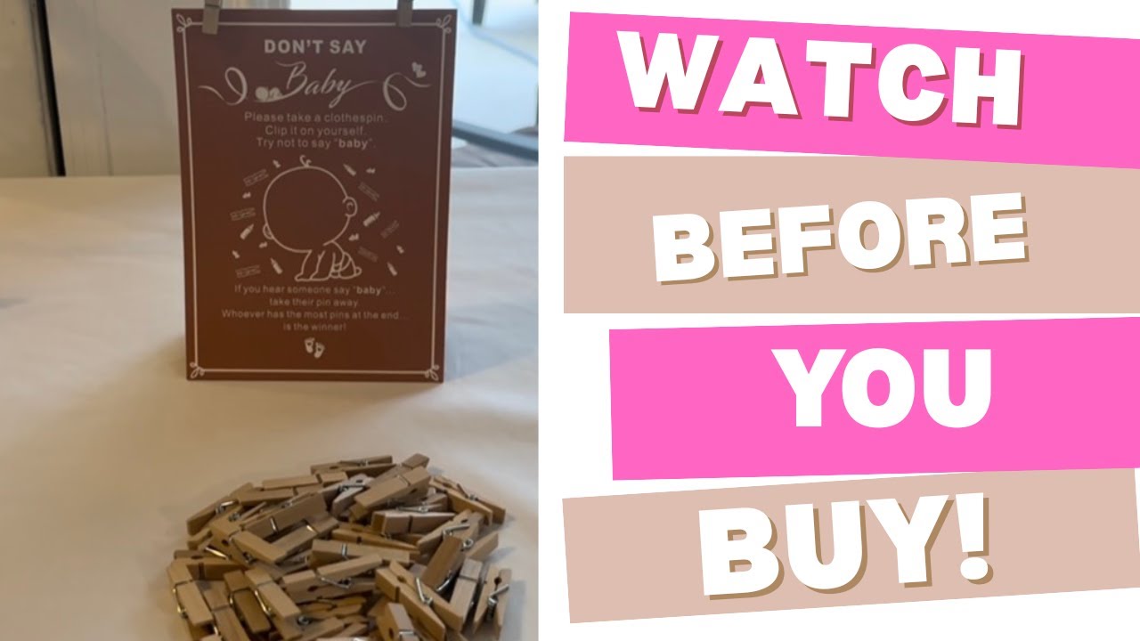Don’t Say Baby Game Review | Gender Neutral Baby Shower Game with Clothespins