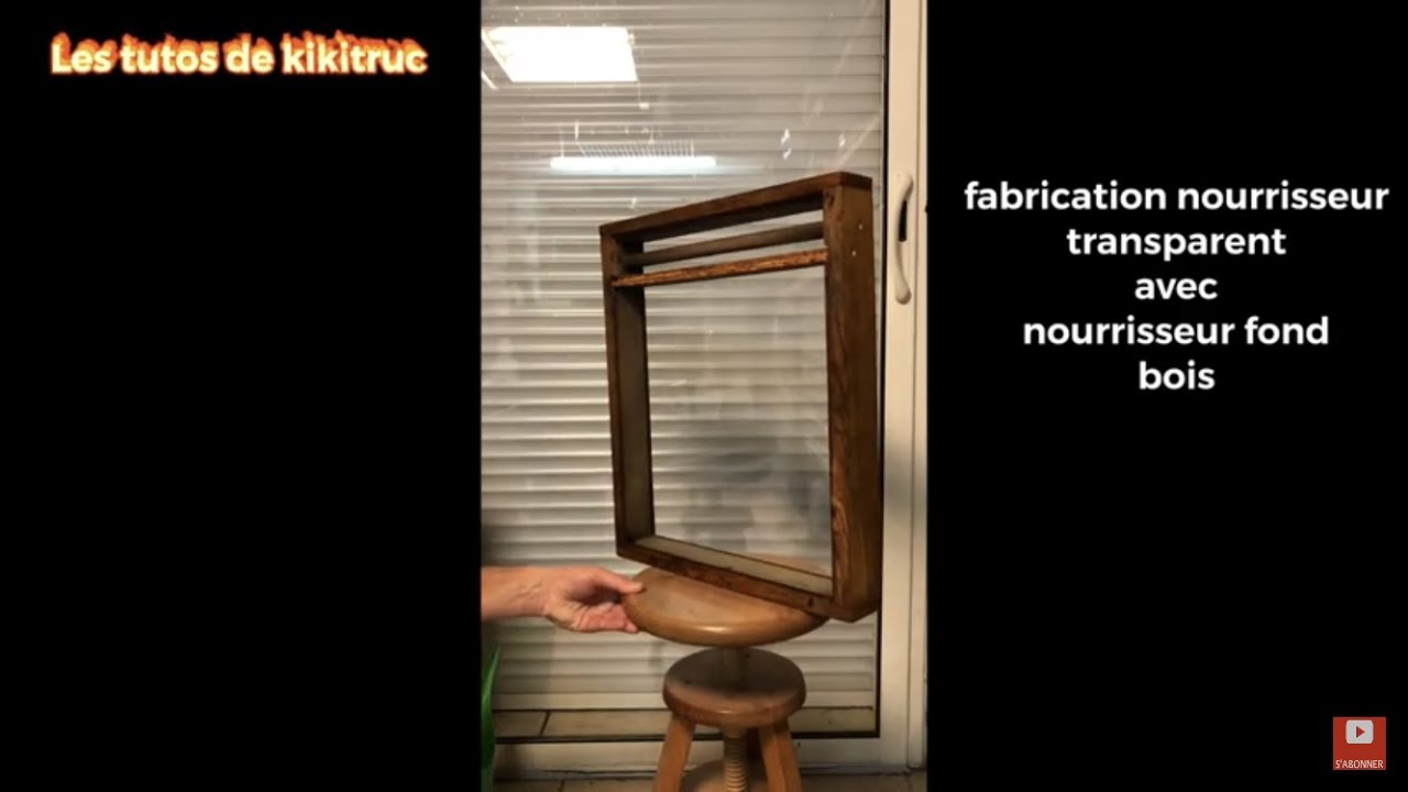 Apiculture : Fabrication nourrisseur fond transparent