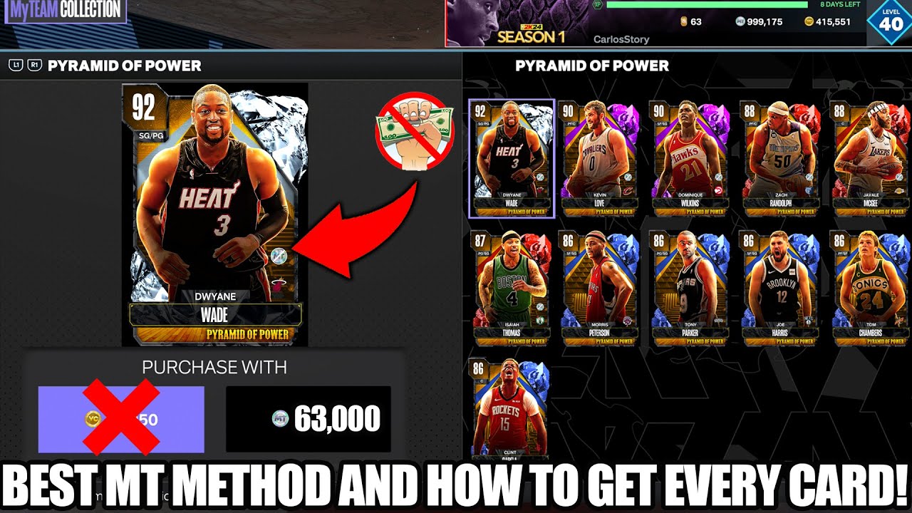 Best MT Method! How to get Diamond Dwyane Wade for FREE and Rewards with Free MT in NBA 2K24 MyTeam