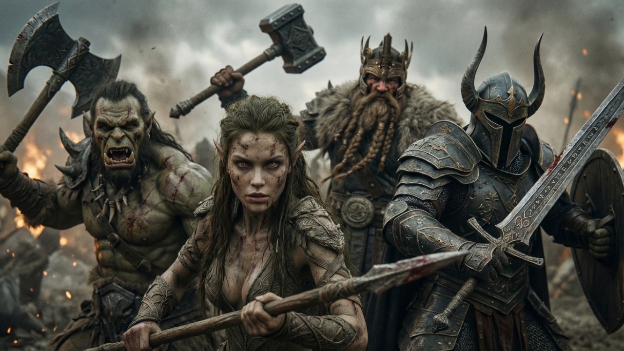Elves Orcs & Dwarves | World Music Metal Playlist | Inspired by World of Warcraft & LOTR | 4k