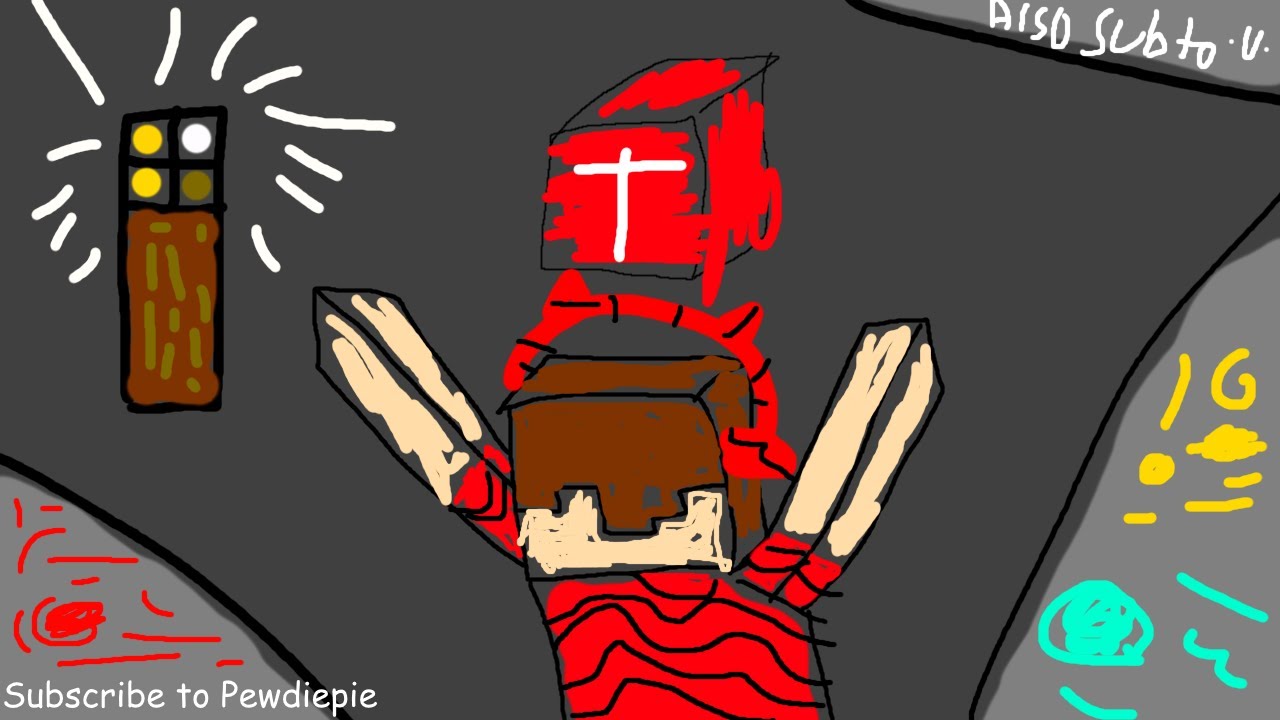 pewdiepie-congratulations minecraft parody