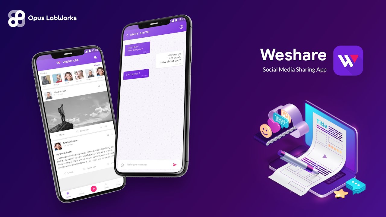Complete Social Media App| Social Networking App | Media Sharing App | WeShare | +91 7672 000 500