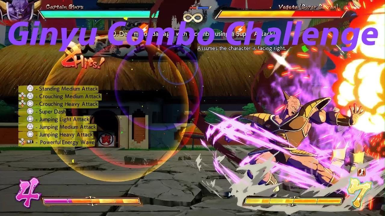 DRAGON BALL FighterZ Ginyu Combo Challenge