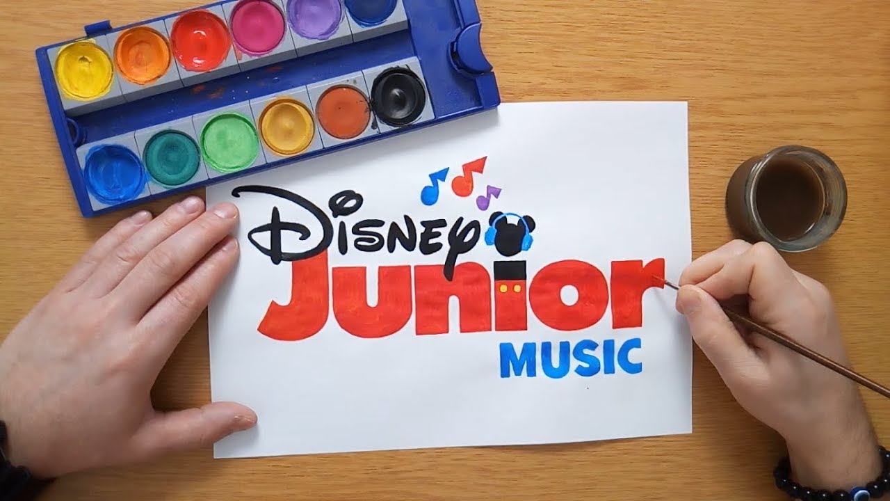 Disney Junior Music logo - painting