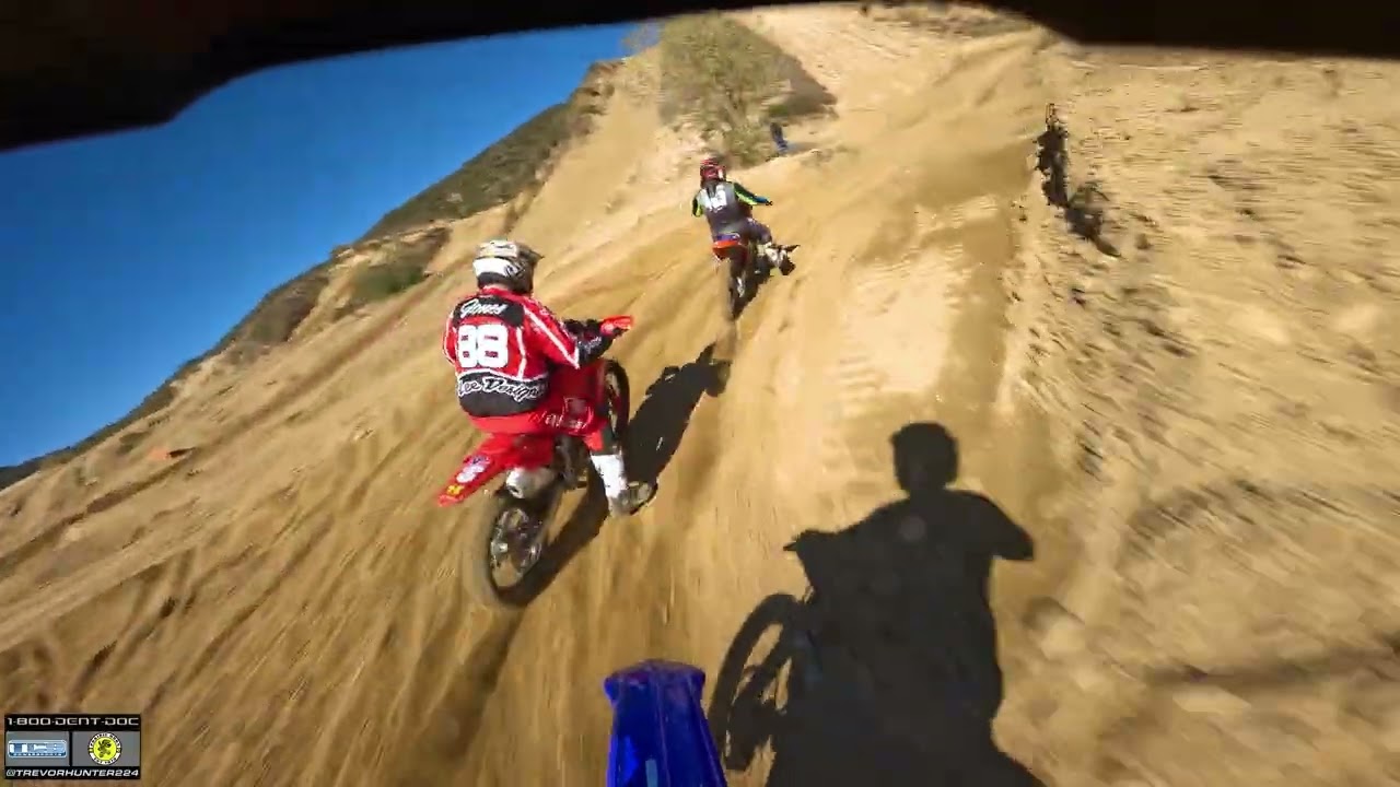 YZ125 WIDE OPEN at Glen Helen Arroyo Track