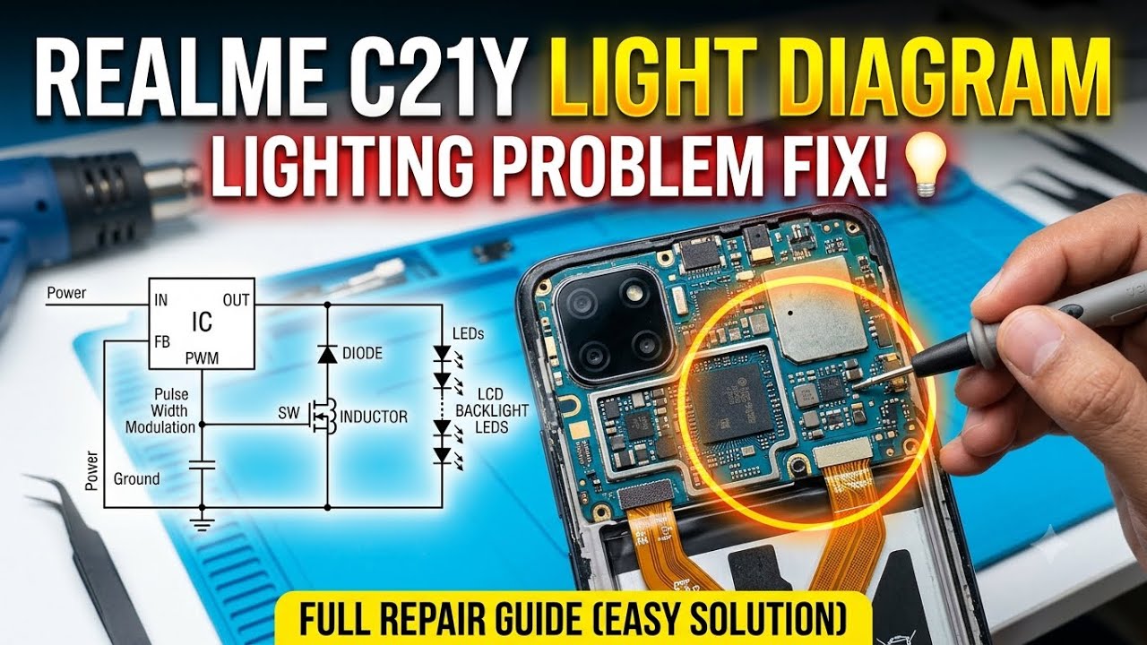 Realem C21y/C25y full Daigram Light / Battery / Charging / switch #c21ydaigram #c21y