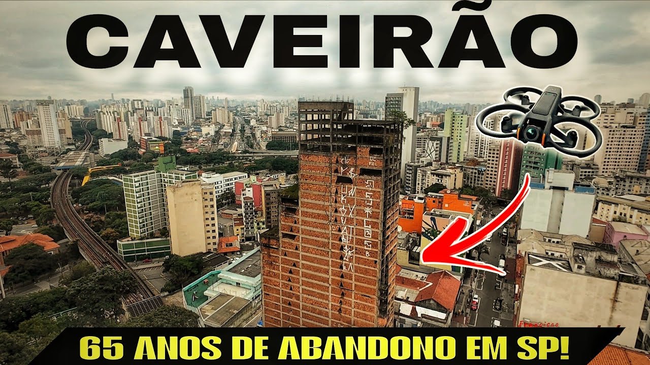 CAVEIRÃO - O PRÉDIO ABANDONADO no CENTRO de SÃO PAULO!