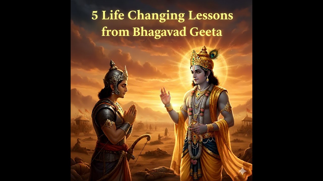 5 Sutras of the Bhagavad Gita || Eternal Wisdom for Modern Life #Eternalgraceflow #bhagavadgita