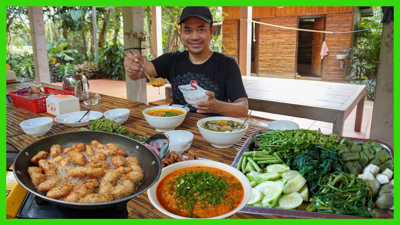 Visit KOK SROK Village, ROLOUS, Siem Reap-New Experian In Homestay-Toek Kroueng, Kor Kou, Fish Cake.