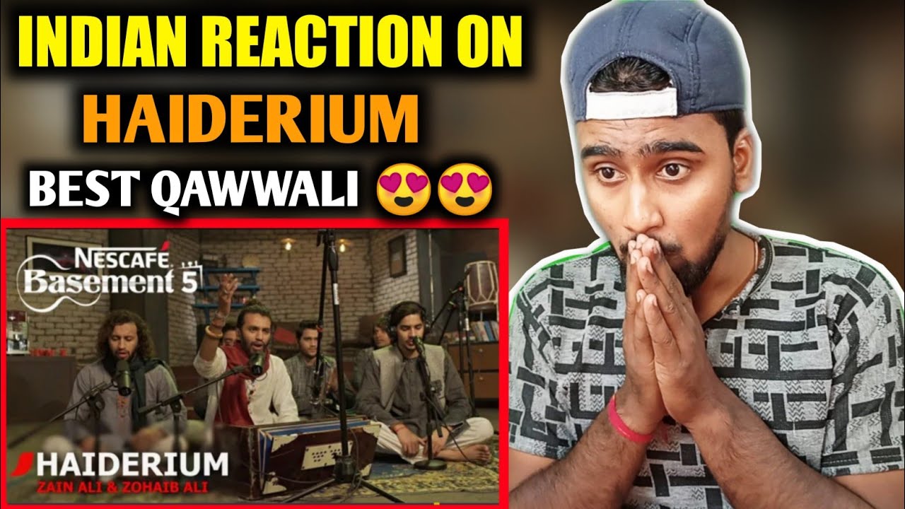 Indian Reacts To Haiderium | Qawwali | Nescafe Basement | Zain Ali & Zohaib Ali |