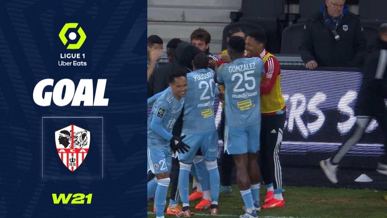 Goal Moussa SOUMANO (65' - ACA) ANGERS SCO - AC AJACCIO (1-2) 22/23