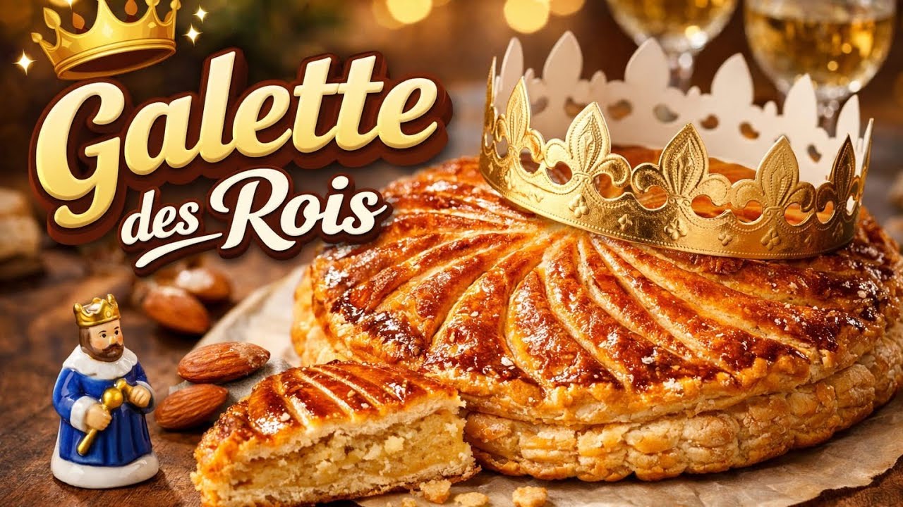 : La galette des roisكيكة اللوز بالكريمة رائعة و راقية جدا 😍