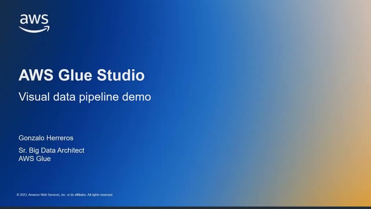 AWS Glue Studio - Visual data pipeline demo | Amazon Web Services