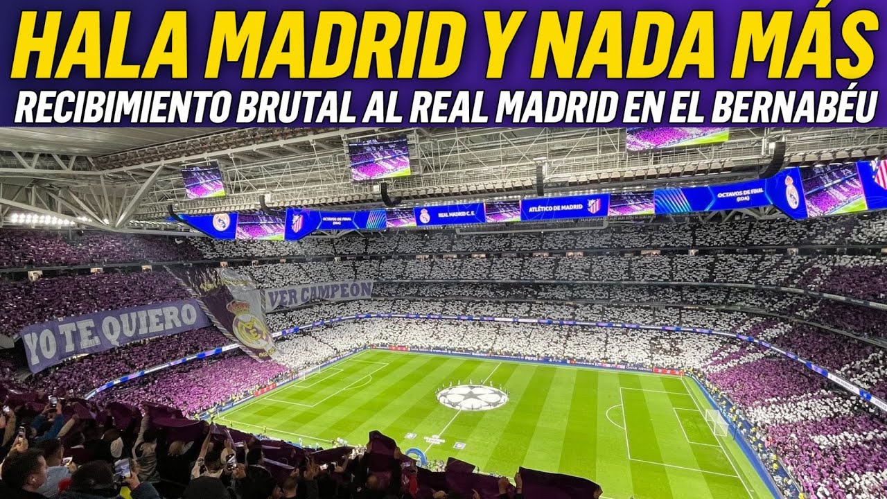 🔥 HIMNO DE LA DÉCIMA EN EL SANTIAGO BERNABÉU CHAMPIONS LEAGUE | REAL MADRID - ATLETI