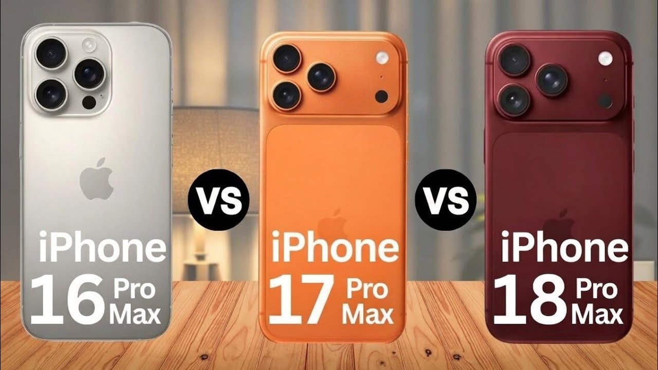 iPhone 18 Pro Max Vs iPhone 17 Pro Max Vs iPhone 16 Pro Max  What's New