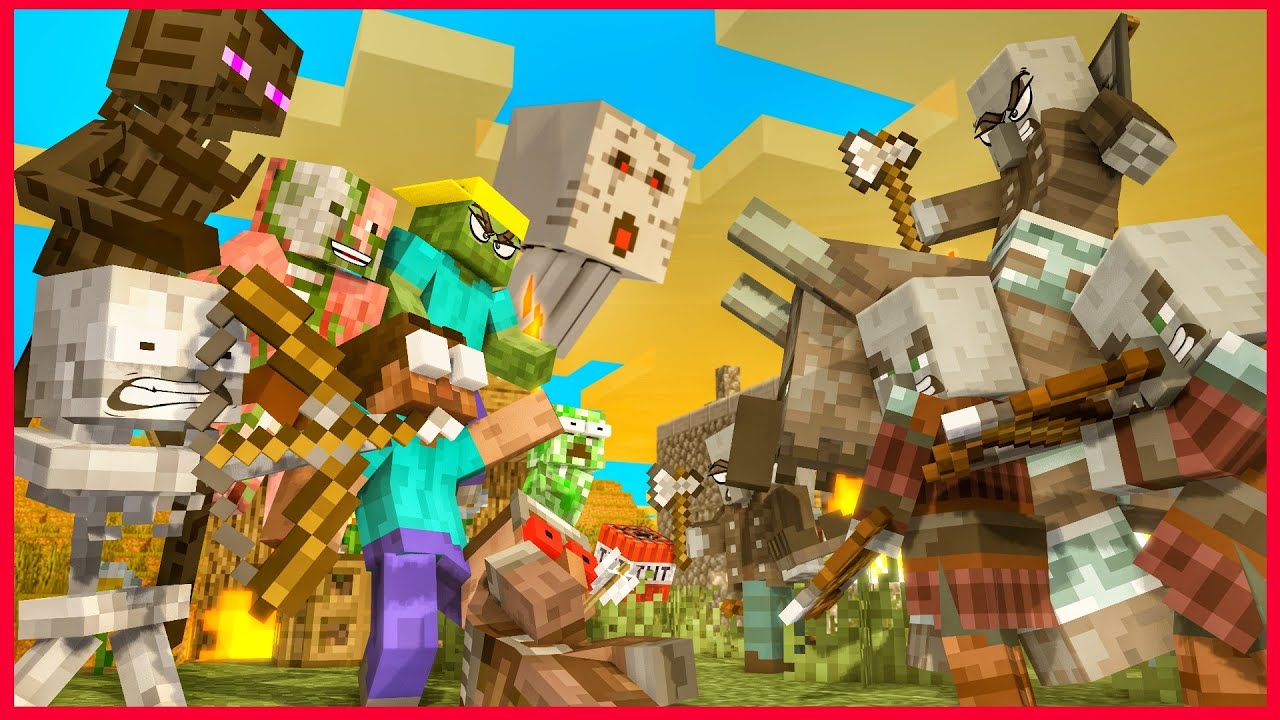 [ Класс монстров ] СПАСЕНИЕ ЖИТЕЛЕЙ ДЕРЕВНИ БЕЛОГО ДЫМА | Minecraft Animation