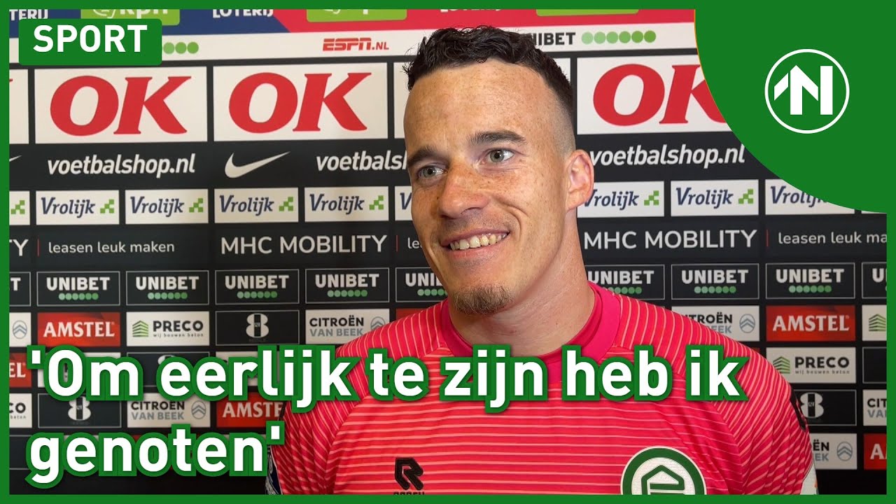 Etienne Vaessen werd door de supporters van NAC Breda toegezongen