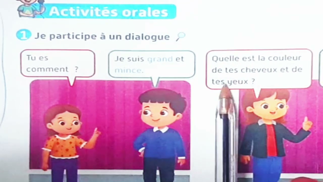 Français 3ème année primaire, tu es comment ?
