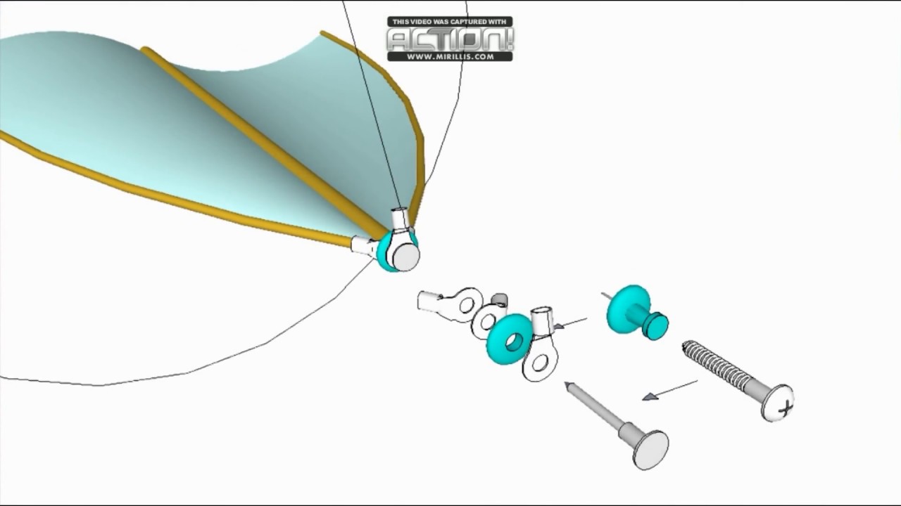 回転凧の作り方 (Structure of a handmade rotation kite)