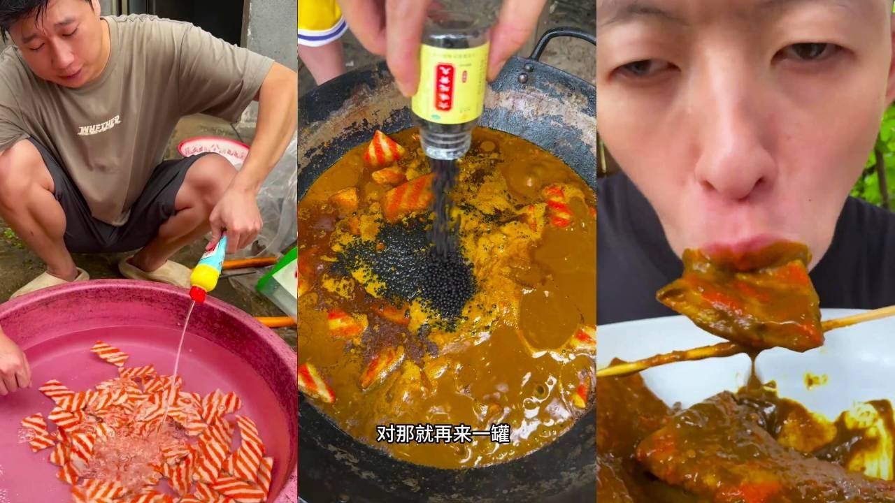 【印度美食】雷王又搶走了二寶的零食，給二寶做個咖喱蟹排讓雷王嘴饞
