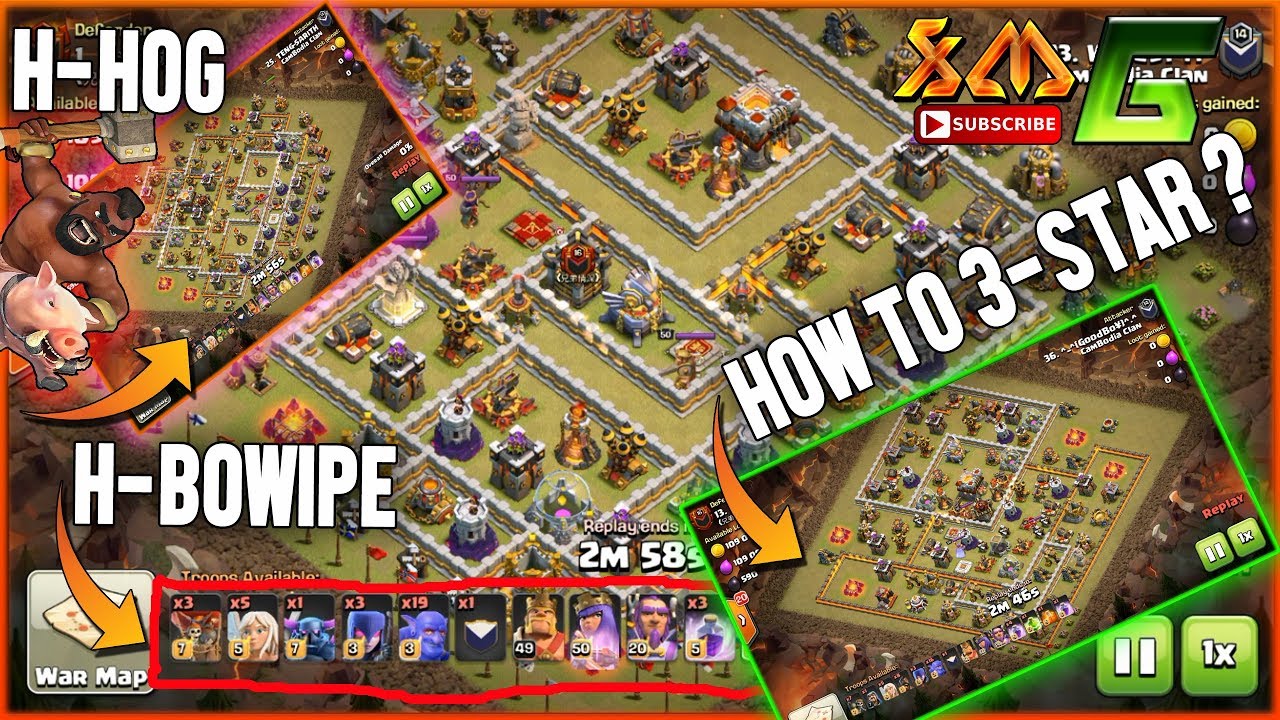 Clash of Clans⭐NEVER LOSE IN WAR ? FANTASTIC SKILL DESTROY 3-STAR TH11⭐2018 !