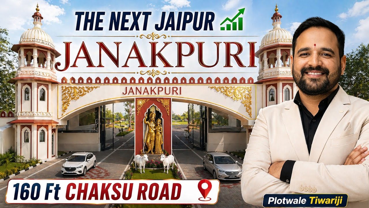 Jaipur में  Janakpuri Township Chaksu Tonk Road पर 23950₹ गज में Premium Plot 😱 @PlotwaleTiwariji 