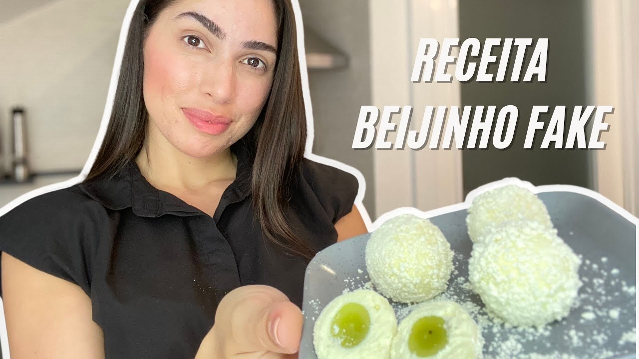 Receita Beijinho Fake com uvas verdes  🍇