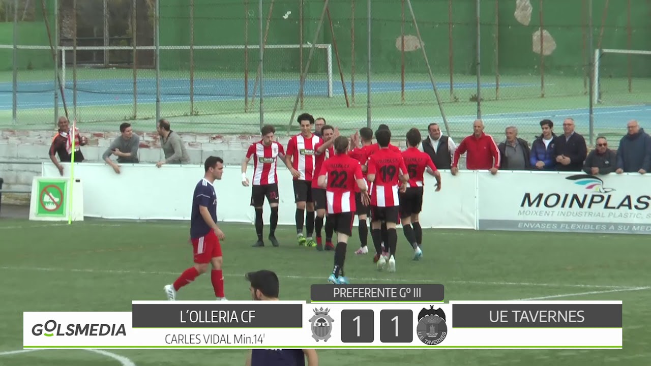 L'Olleria C F  2-2 C F  U E  Tavernes de la Valldigna 2019/20