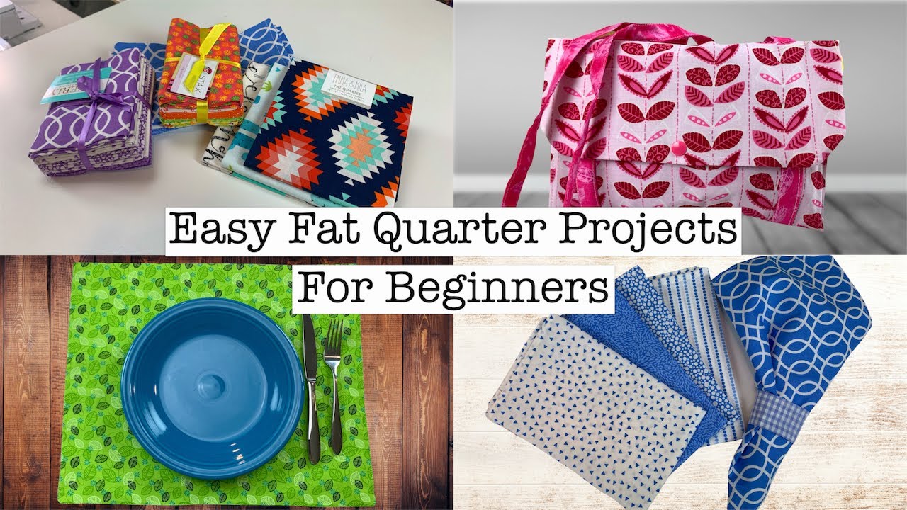Простые проекты для начинающих по шитью Fat Quarter | The Sewing Room Channel