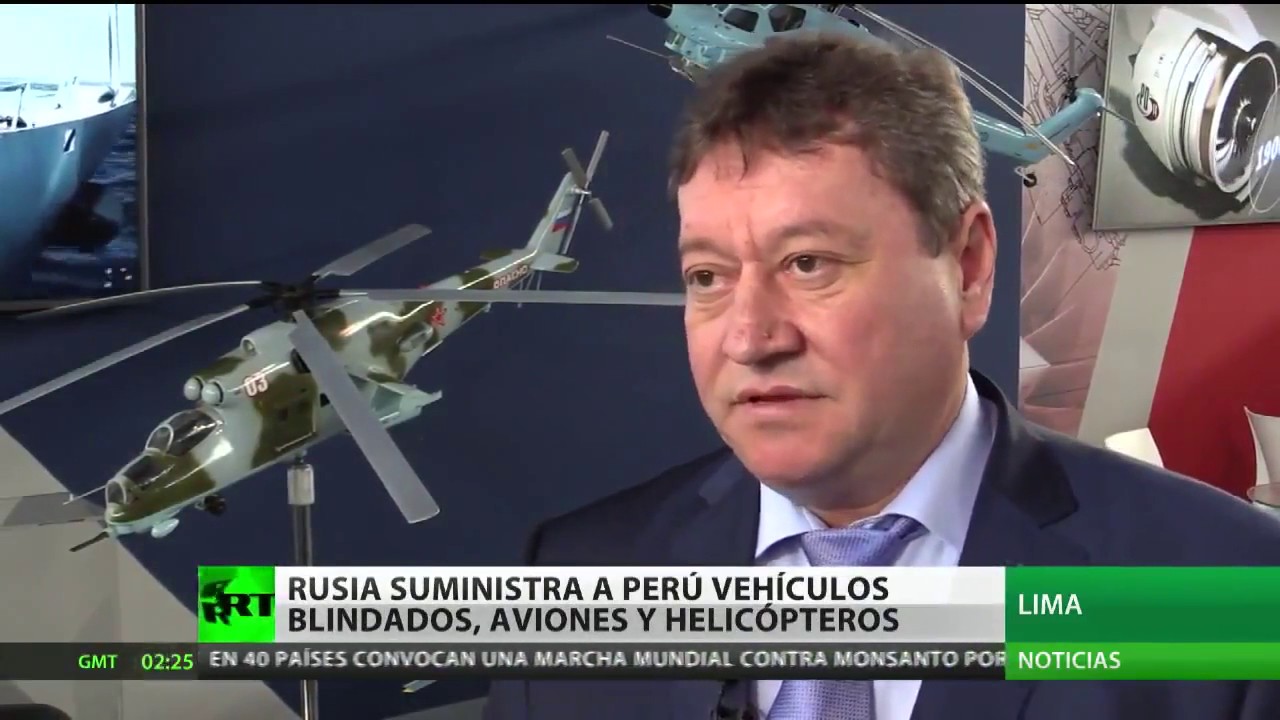 RUSIA FIRMARA CONTRATOS DE SUMINISTROS MILITARES  EN UNA EXPOSICION INTERNACIONAL EN PERU
