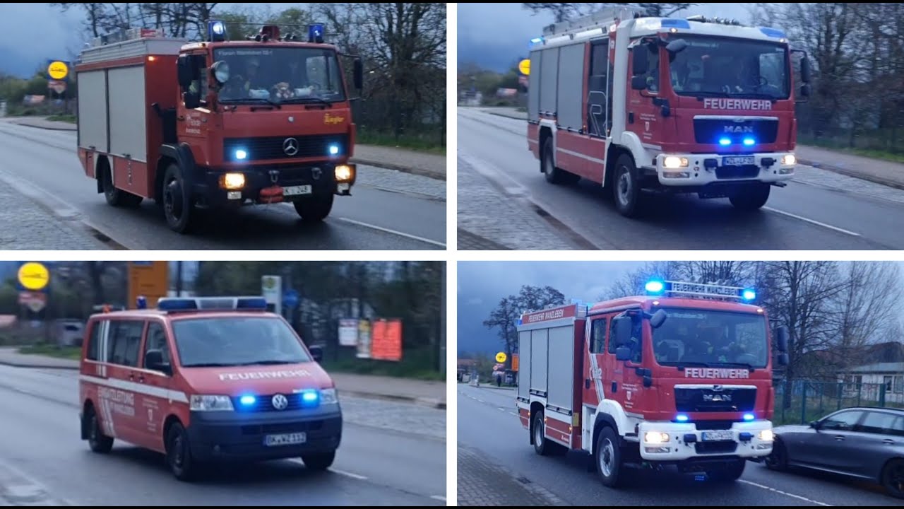 [Verkehrsunfall auf A14, Vollalarm] Einsatzfahrten Freiwillige Feuerwehr Wanzleben