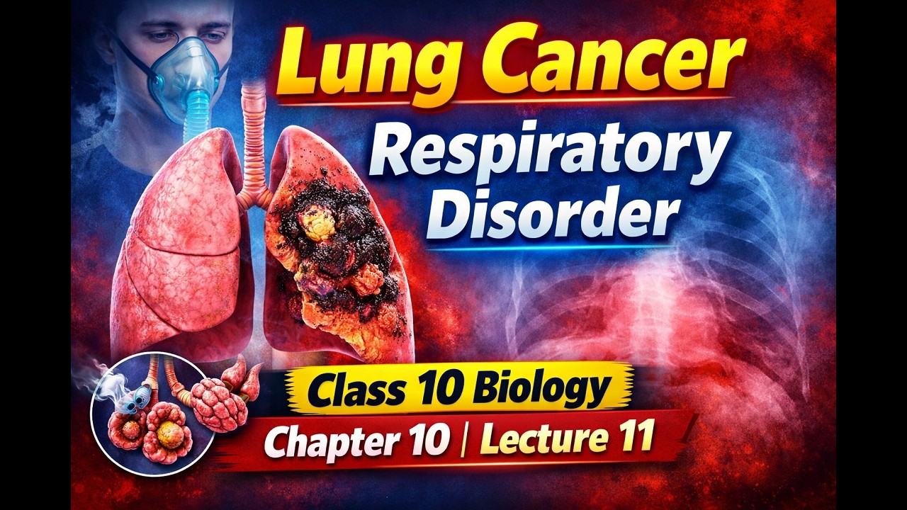 Lung Cancer |Respiratory Disorder |Class 10 Biology |Chapter 10 Lecture11 Conceptual Science Academy