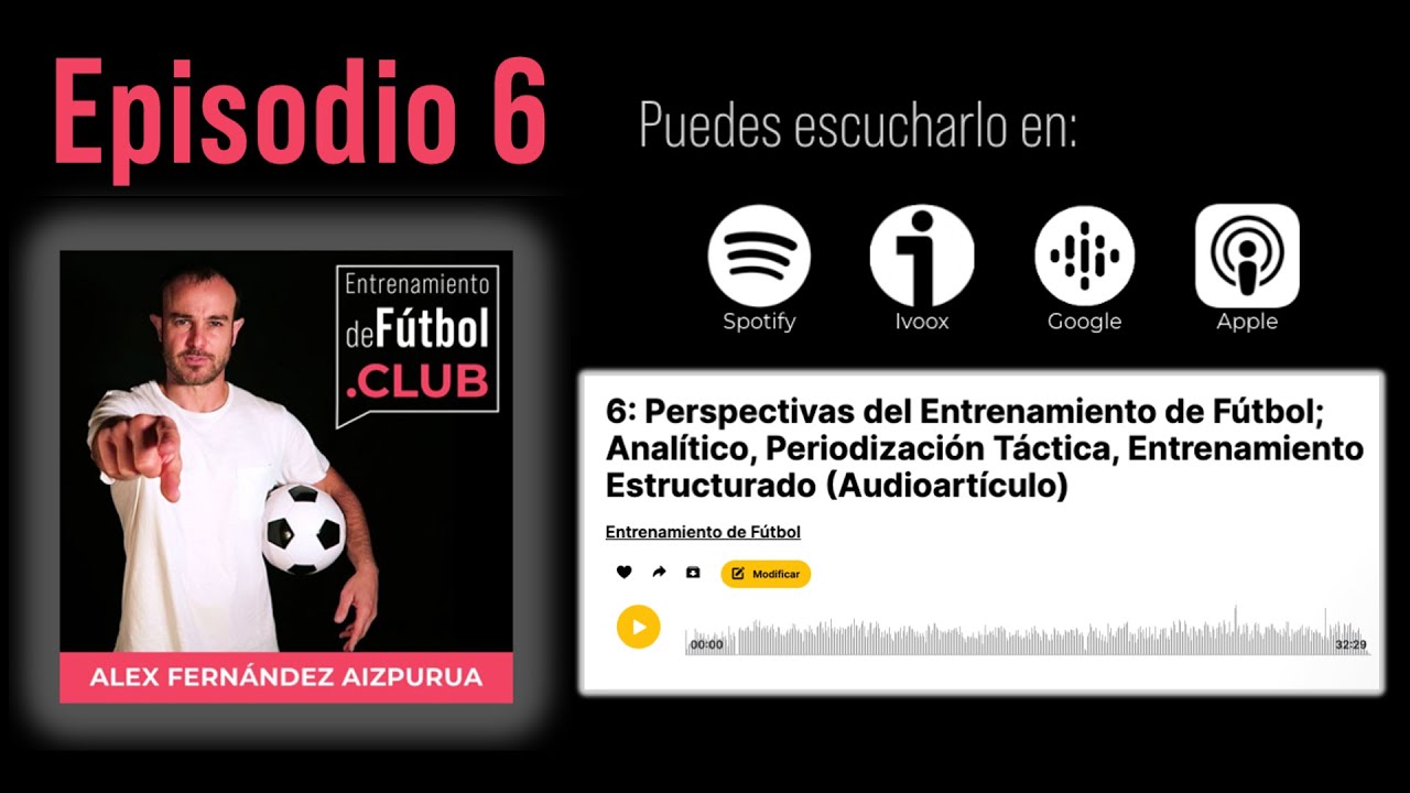 Métodos de ENTRENAMIENTO en el FÚTBOL ⚽  Episodio#6 del PODCAST: Entrenamiento de Fútbol